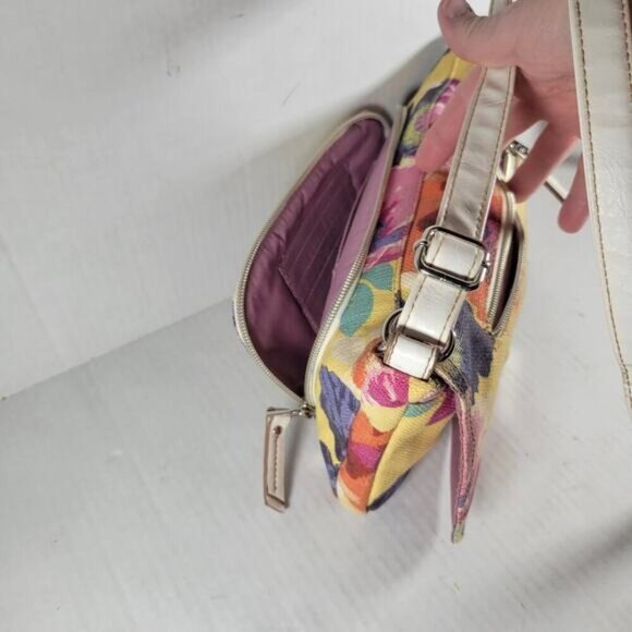 Relic Yellow Canvas Floral Compact Crossbody Bag - Picture 4 of 12